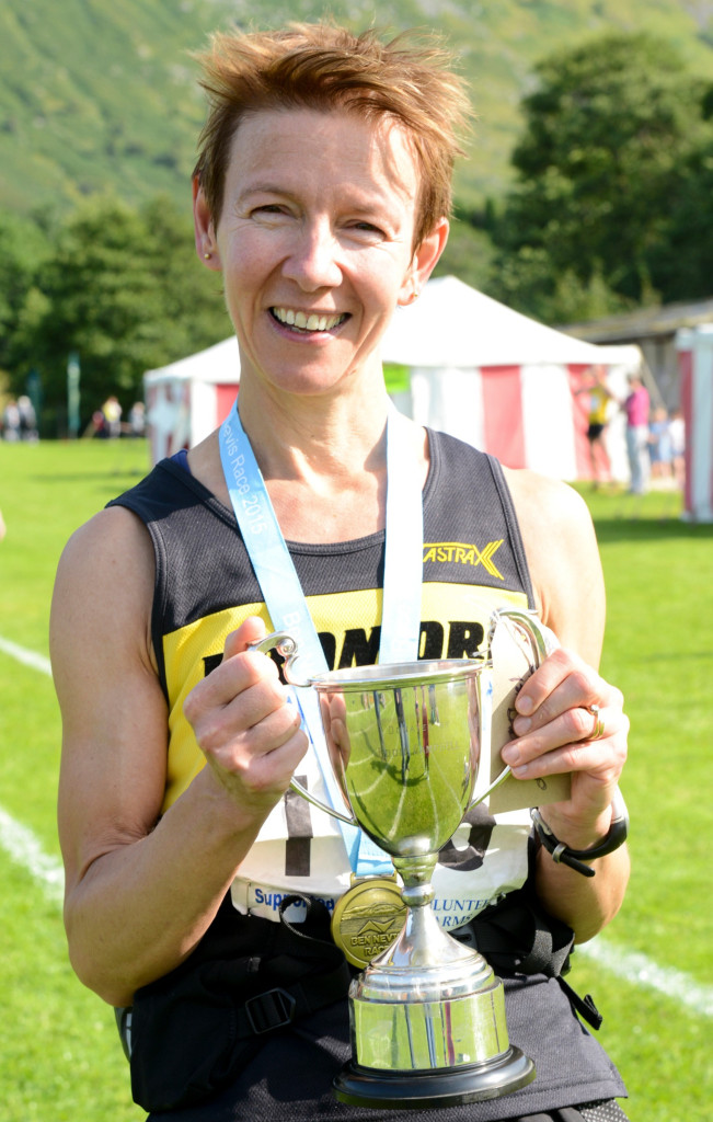 Diane Wilson of Dromore a.c  County Down is 2015 Womans winner of the Ben Nevis Race.Picture by  Johnpaul Peebles The Write Image
